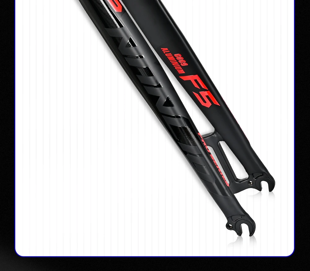 NANLIO F5 Bicycle Fork 26/27.5/29 Inch Aluminum Alloy Mountain Road Bike Bicycle Hard Fork Disc Brake Bicycle Accessorie 880g