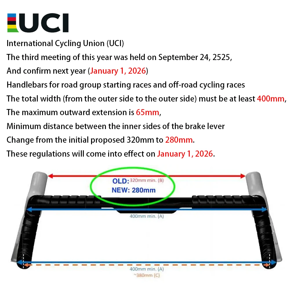 BALUGOE Gravel Bike Handle Carbon Handlebar UCI Road Bicycle Handlebar 13 Degree Outward Expansion 340/360/380/400/420/440mm