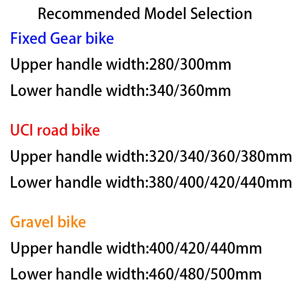 BALUGOE Gravel Bike Handle Carbon Handlebar UCI Road Bicycle Handlebar 13 Degree Outward Expansion 340/360/380/400/420/440mm