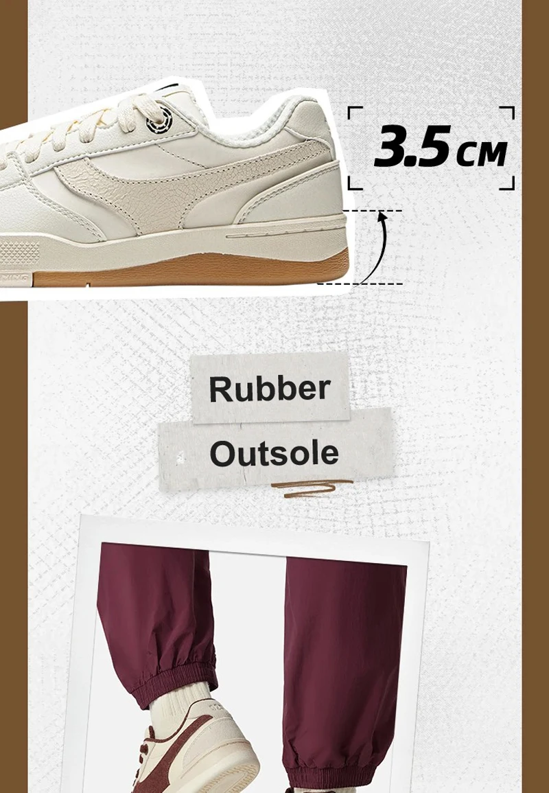 Li-Ning Women's MEDALIST 92S Professional Skateboard Shoes Comfortable DUAL CUSHION Sport Shoes Casual Leisure Sneakers AEPU038