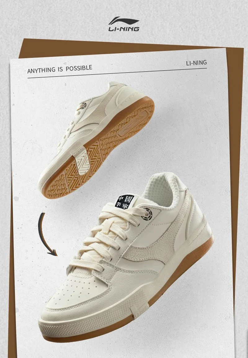 Li-Ning Women's MEDALIST 92S Professional Skateboard Shoes Comfortable DUAL CUSHION Sport Shoes Casual Leisure Sneakers AEPU038