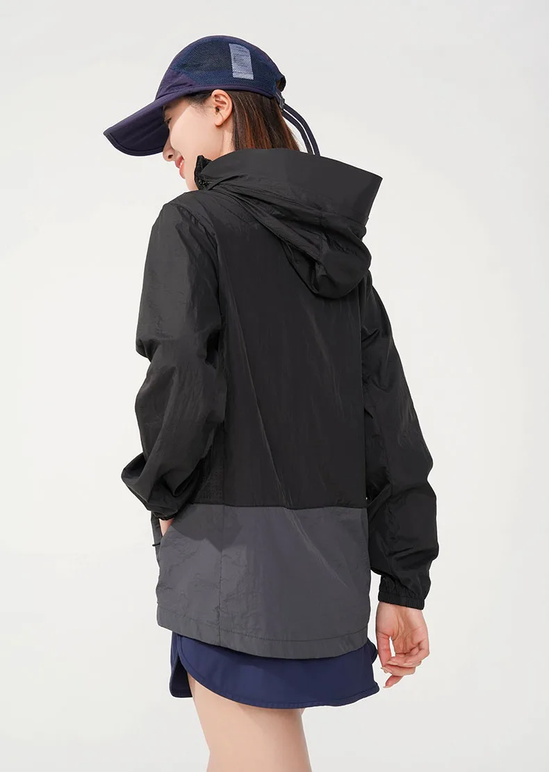 LNGXO Women's Men's Waterproof Anti-UV Windbreaker Camping Climbing Trekking Hiking Jacket Unisex Quick Dry Sun Protection Coat