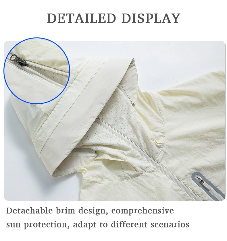 LNGXO Women's Men's Waterproof Anti-UV Windbreaker Camping Climbing Trekking Hiking Jacket Unisex Quick Dry Sun Protection Coat