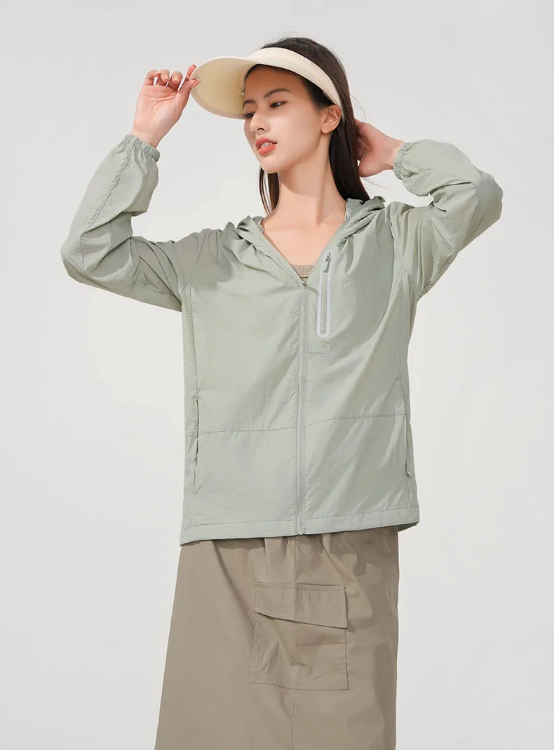 LNGXO Women's Men's Waterproof Anti-UV Windbreaker Camping Climbing Trekking Hiking Jacket Unisex Quick Dry Sun Protection Coat
