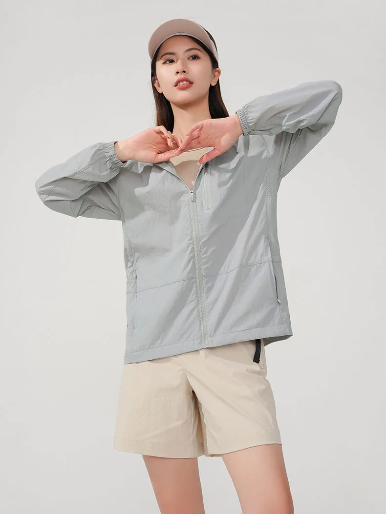 LNGXO Women's Men's Waterproof Anti-UV Windbreaker Camping Climbing Trekking Hiking Jacket Unisex Quick Dry Sun Protection Coat