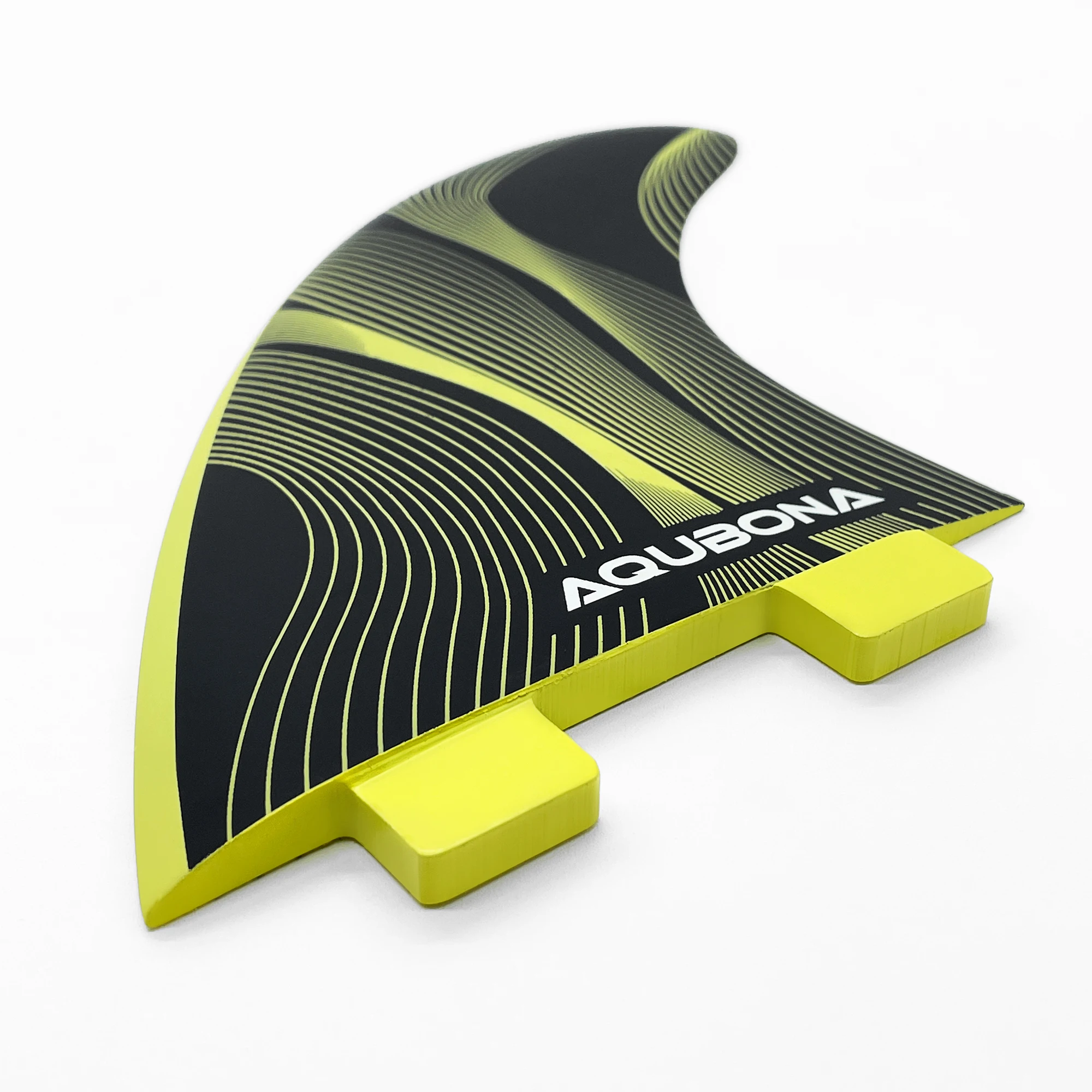 AQUBONA High-Performance Surfboard Fins Made of Premium Honeycomb Glass Fiber M/L Sizes - Compatible with Dual Tab & Single Tab