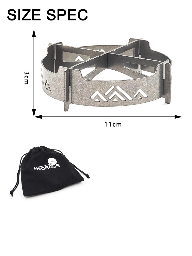 For KOVEA Snowline ALPINE MASTER Stove Ultra-lightweight Pure Titanium Windshield Bracket Outdoor Camping Stove Accessories