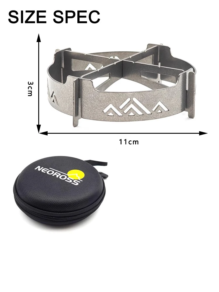 For KOVEA Snowline ALPINE MASTER Stove Ultra-lightweight Pure Titanium Windshield Bracket Outdoor Camping Stove Accessories