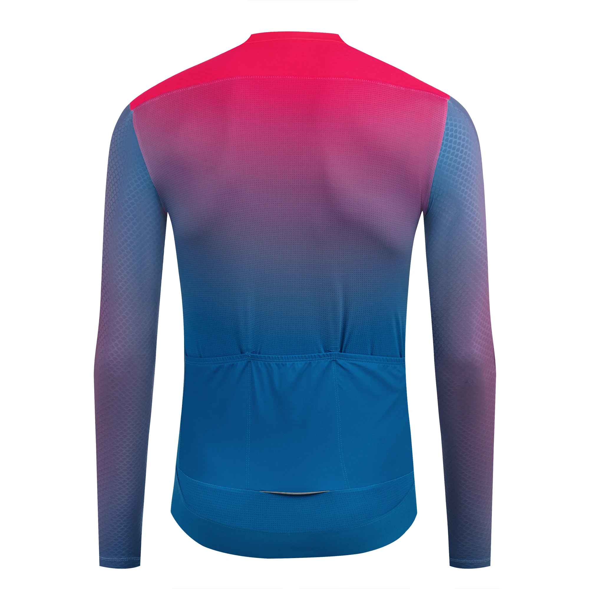 YKYW Men's Short Sleeve Cycling Jersey Summer Quick Drying Wear-resistant Breathable Gradient Bicycle Jersey Road Bike Shirts