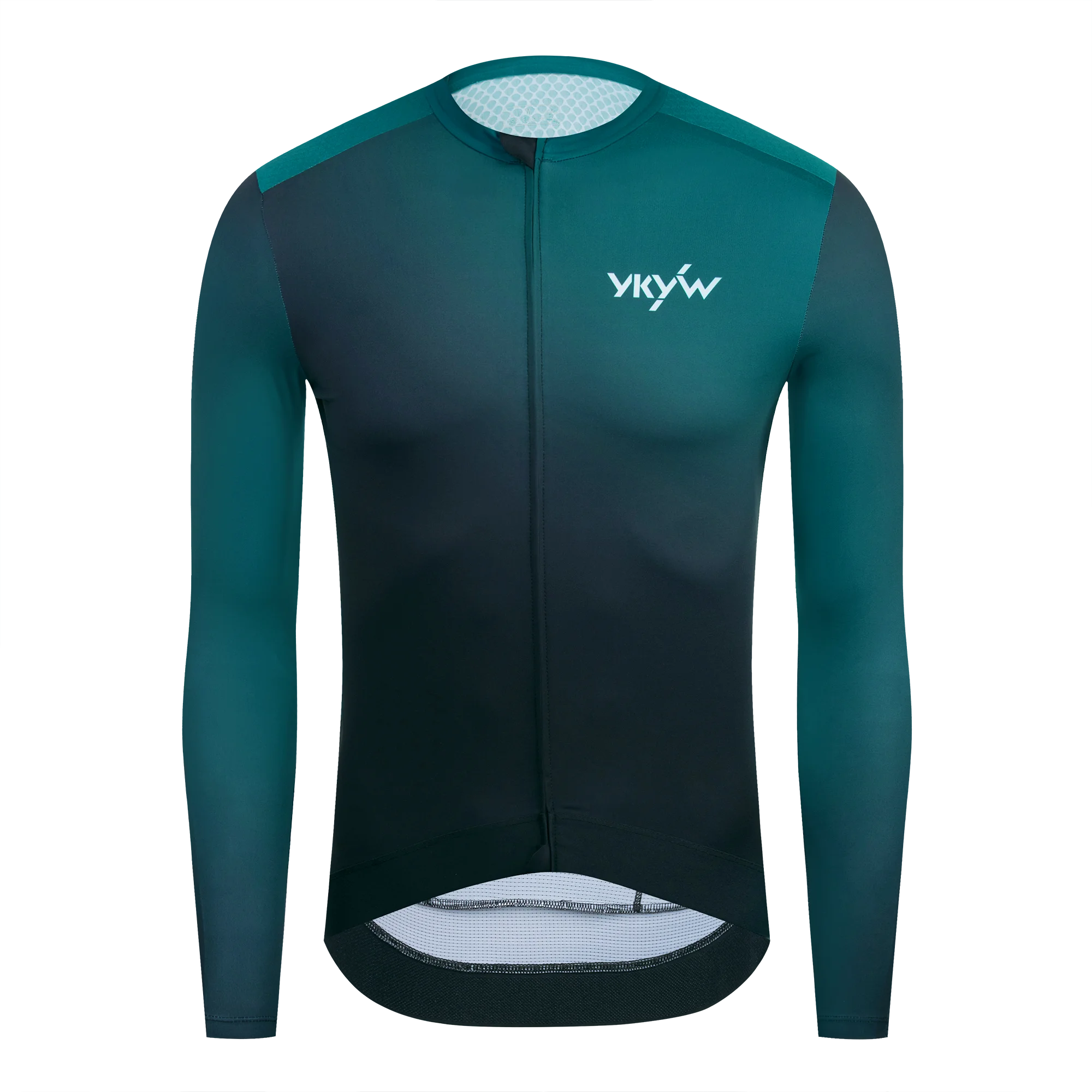 YKYW Men's Short Sleeve Cycling Jersey Summer Quick Drying Wear-resistant Breathable Gradient Bicycle Jersey Road Bike Shirts
