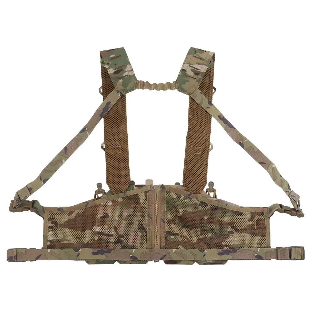 Tactical Vest Chest Rigs Lightweight Camouflage MOLLE Militar Hunting Airsoft Assault SF Vest Mag Pouch H-Style Strap