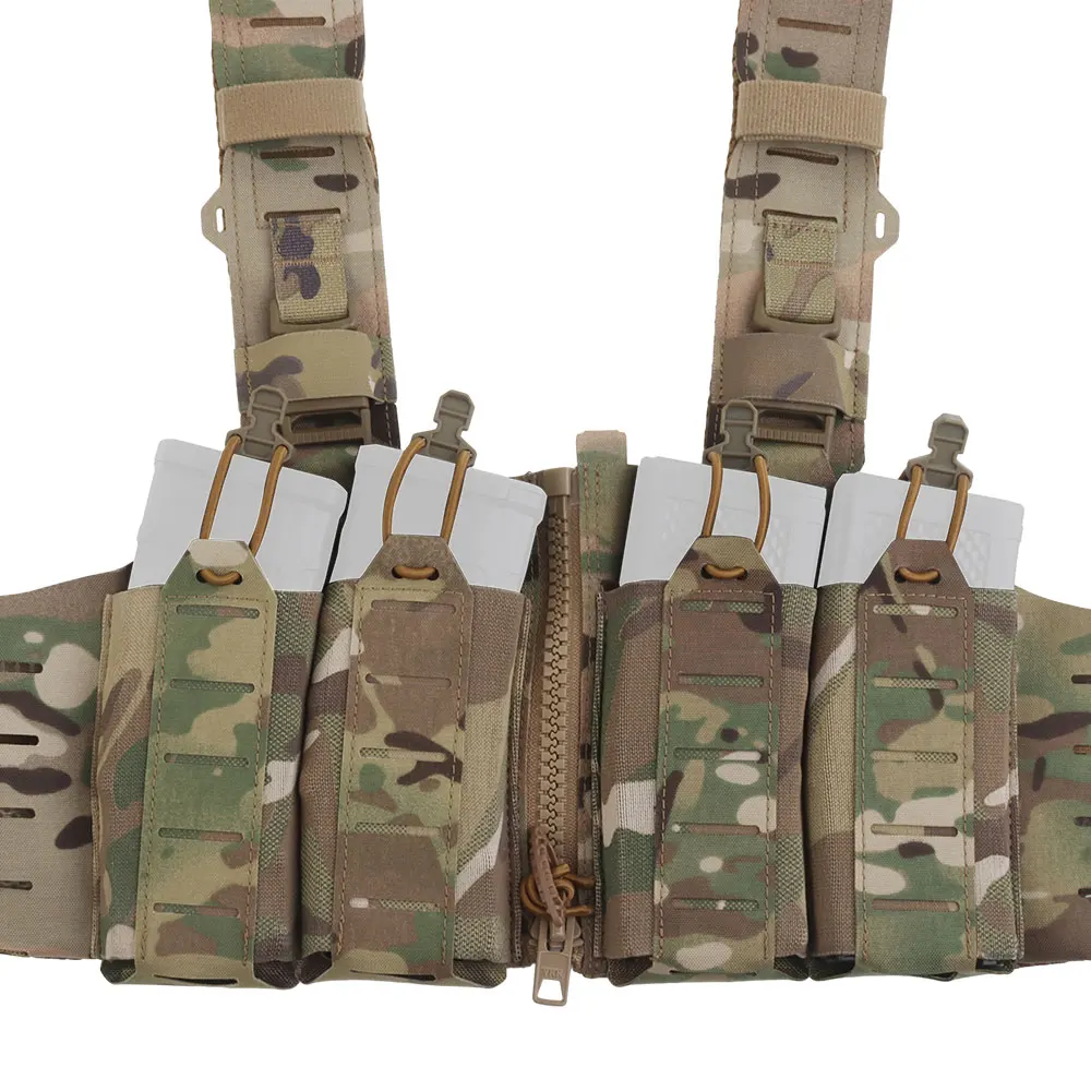 Tactical Vest Chest Rigs Lightweight Camouflage MOLLE Militar Hunting Airsoft Assault SF Vest Mag Pouch H-Style Strap