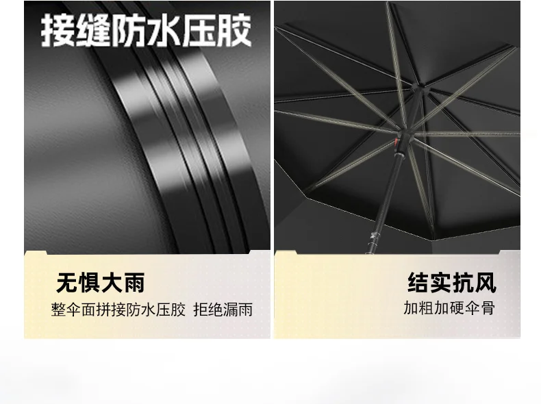 Upgraded Fishing Umbrella Mechanical Adjustment Angle Outdoor Large Parasol Beach Umbrella Stainless Steel Sunshade Umbrella