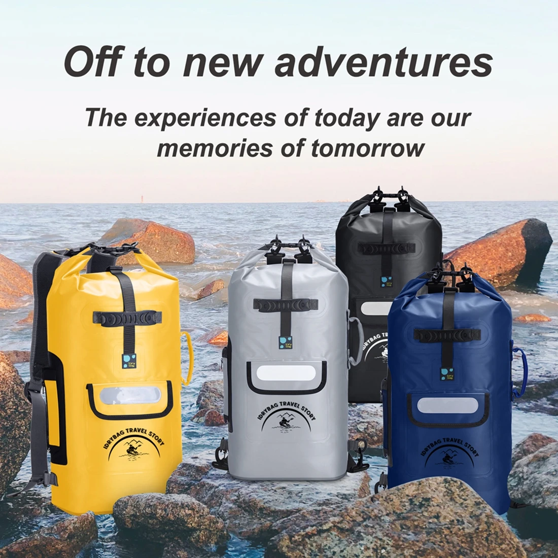 Idrybag Waterproof Backpack For Women Men 20L/30/L40L Sports Kayaking Beach Boating Canyoning Dry Bag Waterproof Backpack