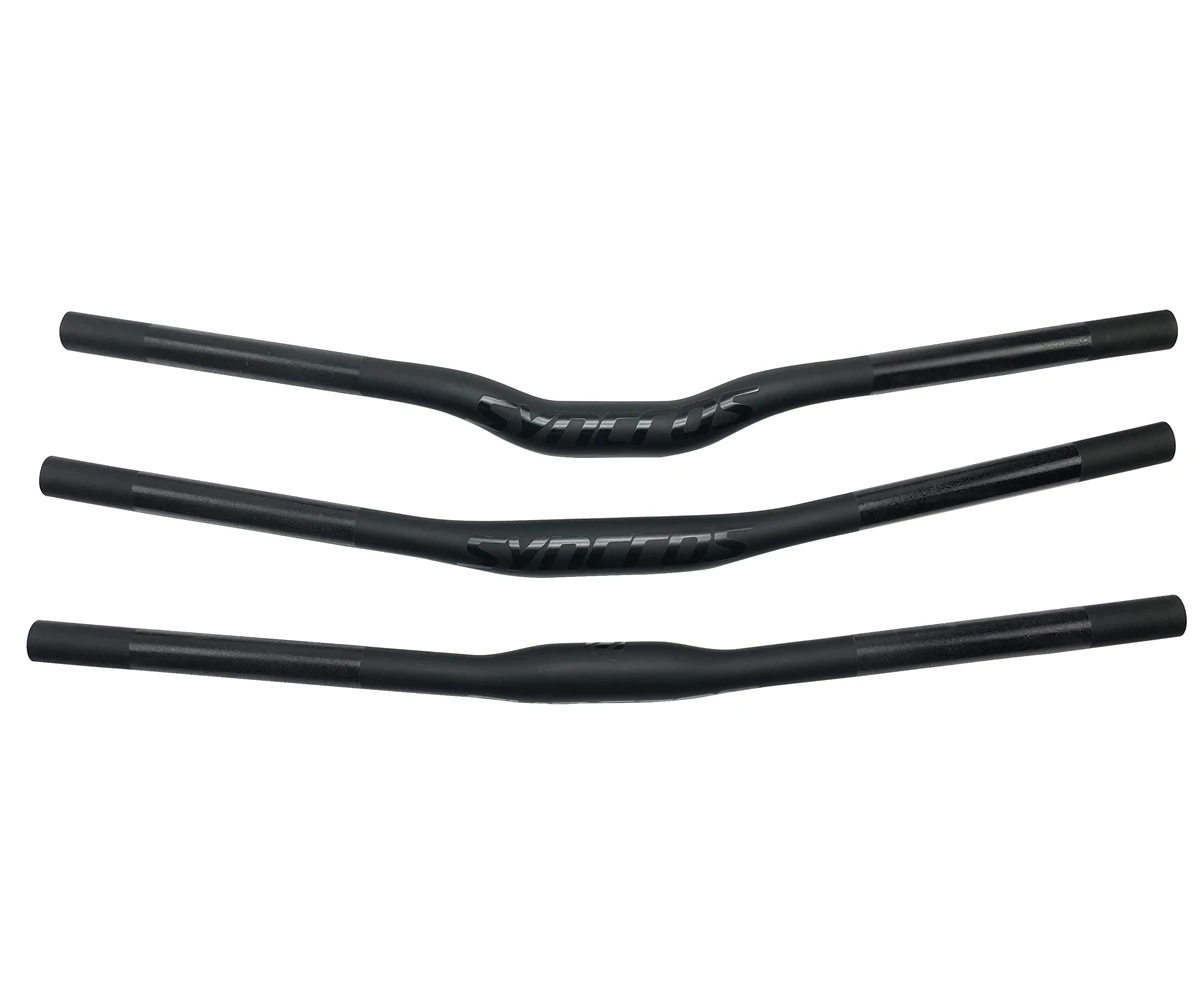 SYNCROS Full Carbon Fiber Mountain Bike Handlebars with 5-Degree Straight Handlebars and 9-Degree Straight Handlebars