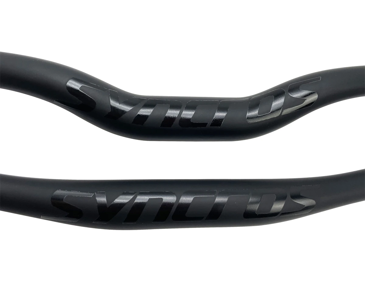SYNCROS Full Carbon Fiber Mountain Bike Handlebars with 5-Degree Straight Handlebars and 9-Degree Straight Handlebars