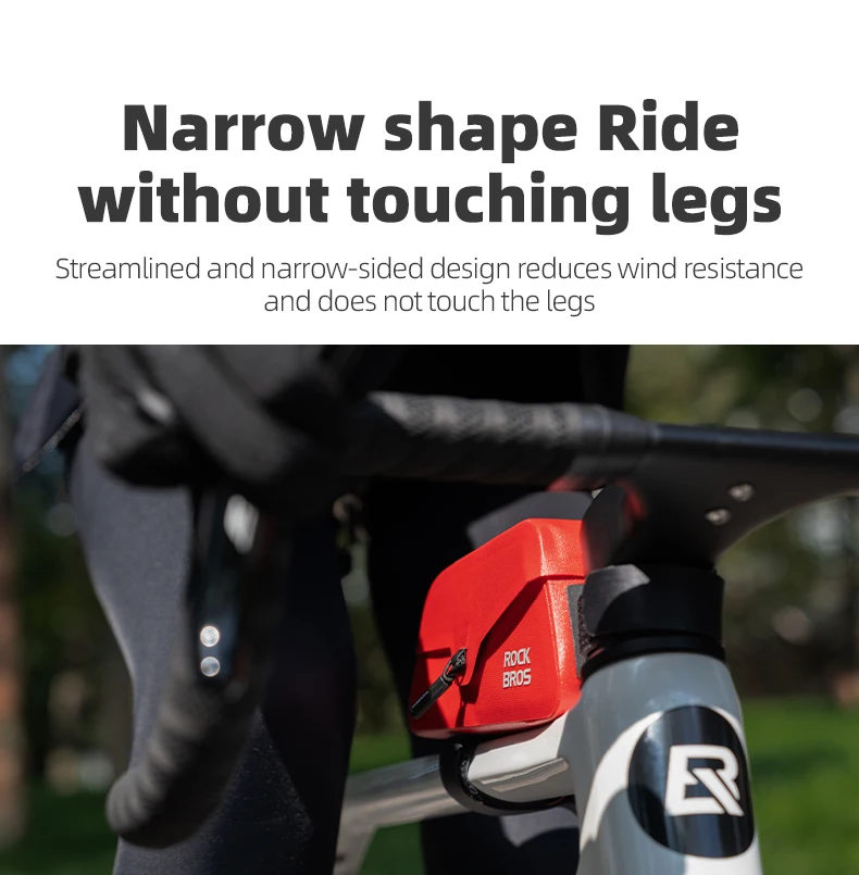 ROCKBROS Bicycle Top Tube Bag Magnetic Suction Cycling Bag Waterproof Portable Front Frame Pack Large Capacity For MTB Road Bike