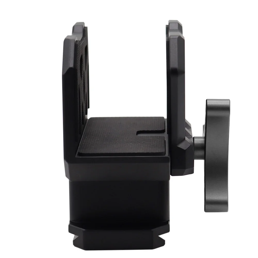 New Hunting Rifle Saddle Mount Clamp Adapter Rest Saddle Tripod Stick Head Clamp With 3/8" Arca Type Thread