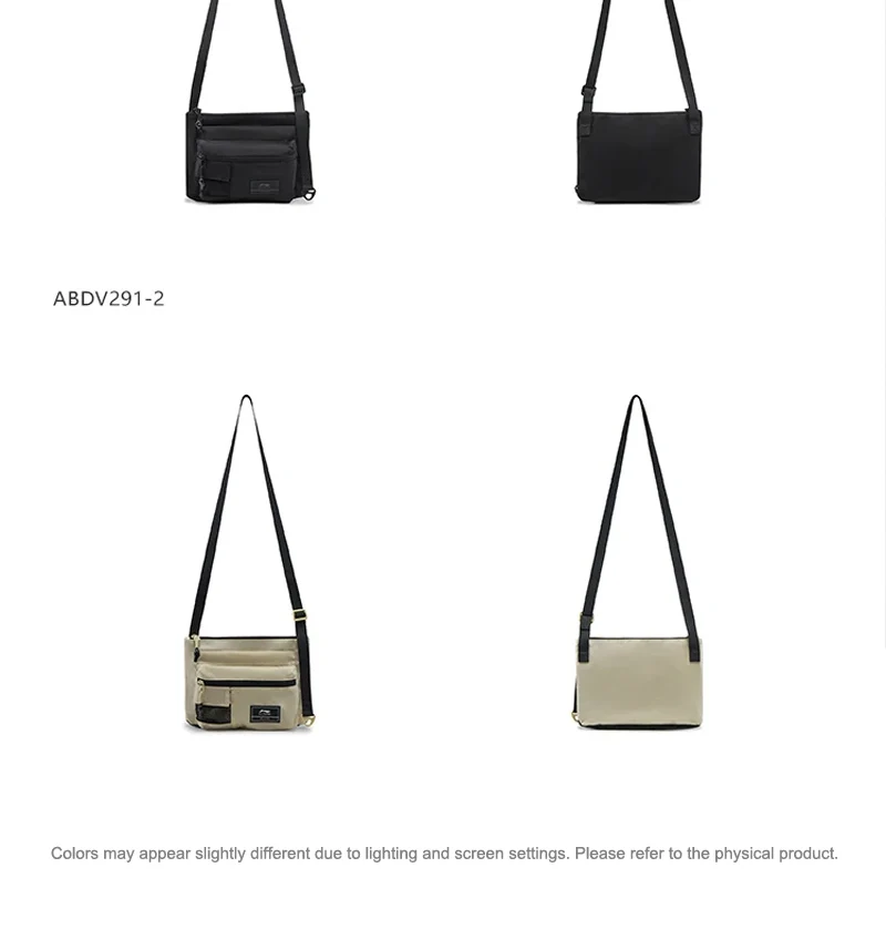 Li-Ning Unisex Sports Style Messenger Bag 295*200*30mm Fashionable LiNing Men Women Sports Leisure Bags ABDV291
