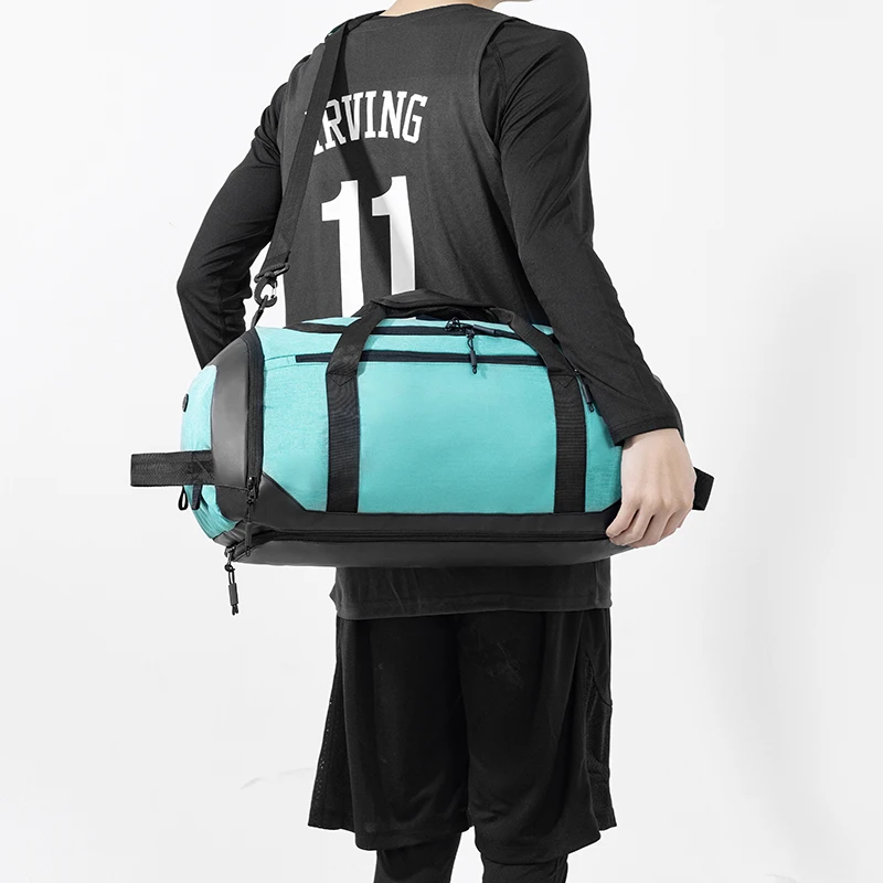 Men Sport Backpack Waterproof Gym Bags Separation Basketball Backpack Large Duffel Handbag Fitness Training Shoulder Bag Dry Wet