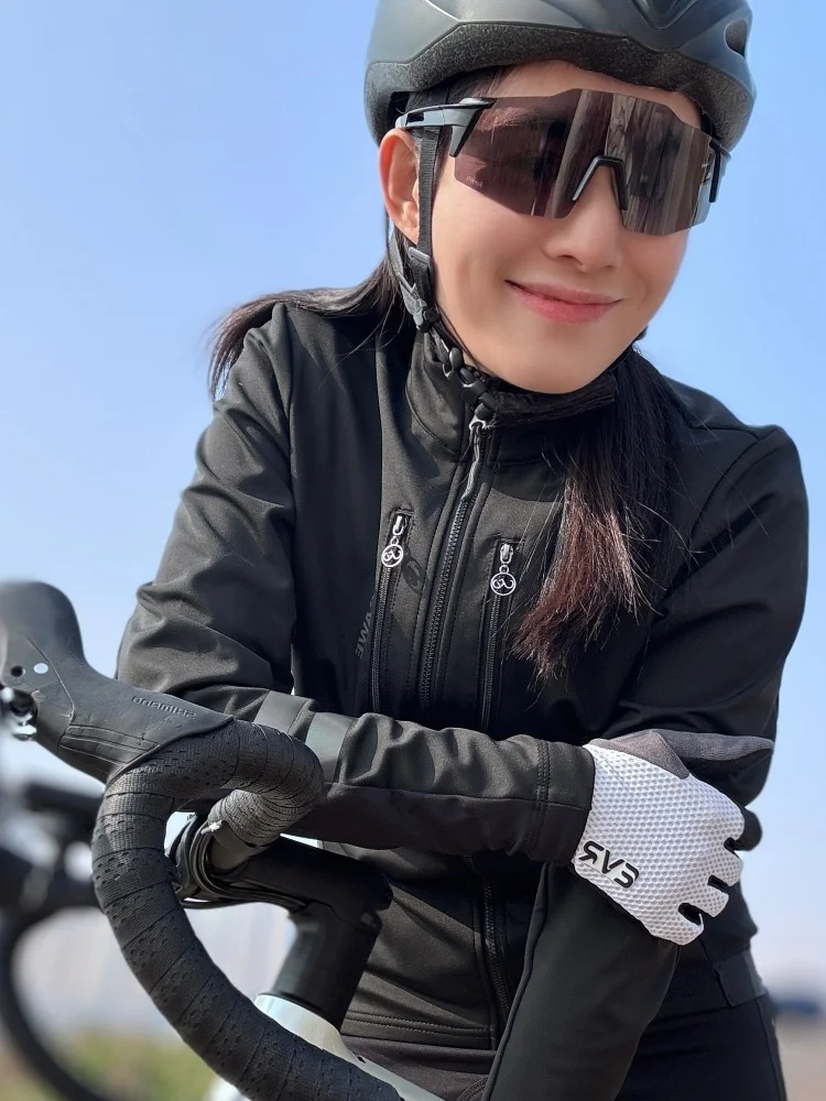 WOSAWE Cycling Jacket Winter Thermal Fleece Coat Men Women Warm Bike Jacket Mtb Cycling Jersey Windproof Bicycle Clothing 0-15℃