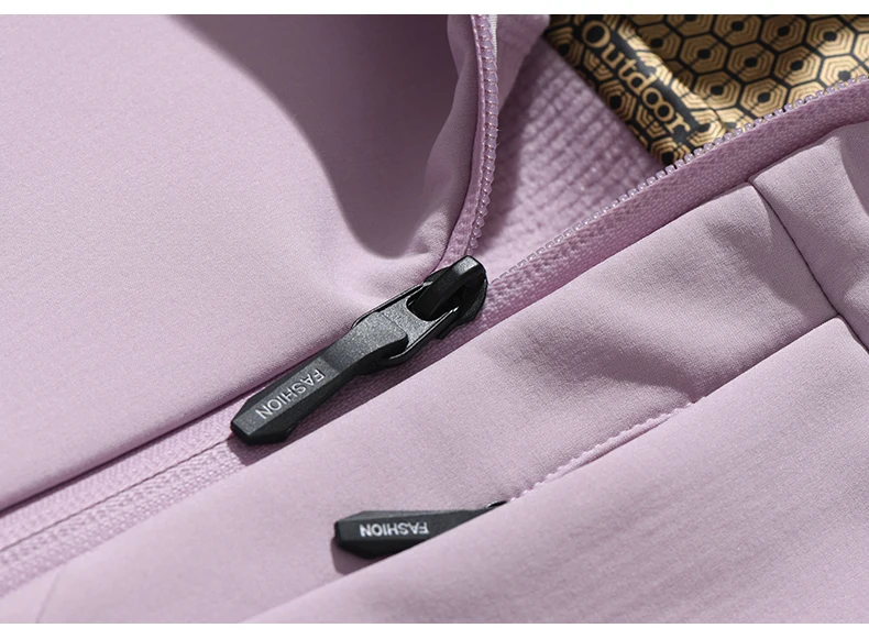 JNLN Waterproof Fleece Jacket Women Windproof Thermal Soft Shell Coat Outdoor Hiking Camping Climbing Trekking Windbreaker