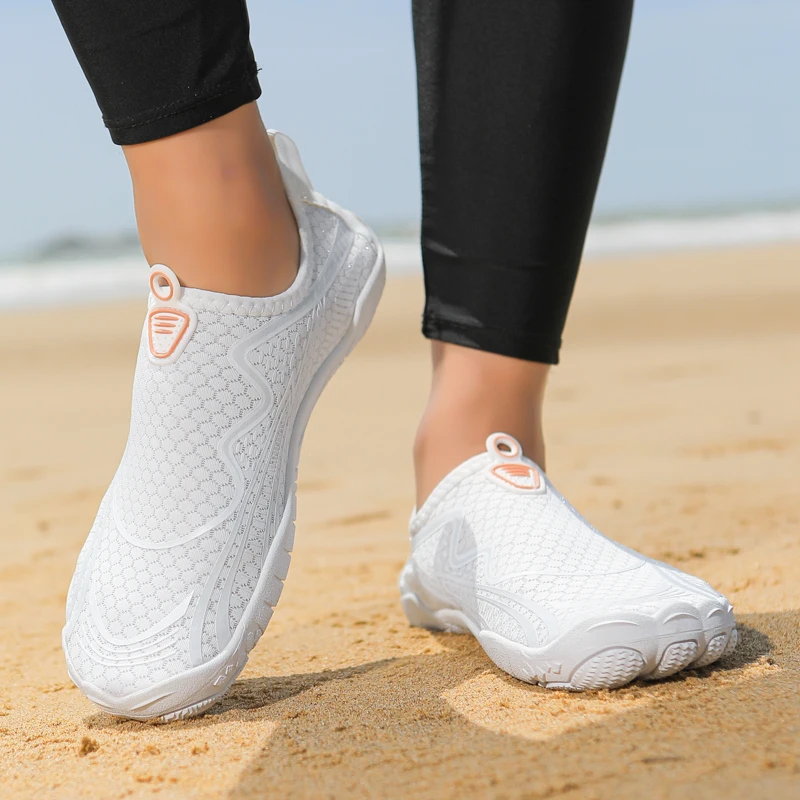 Pure White Aqua Shoes for Yacht Beach Barefoot Swimming Water Sports Wading Yoga Fitness Canyoning River Creek Canyoning Fitness