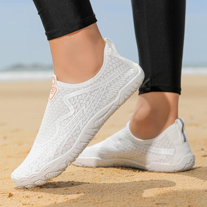 Pure White Aqua Shoes for Yacht Beach Barefoot Swimming Water Sports Wading Yoga Fitness Canyoning River Creek Canyoning Fitness