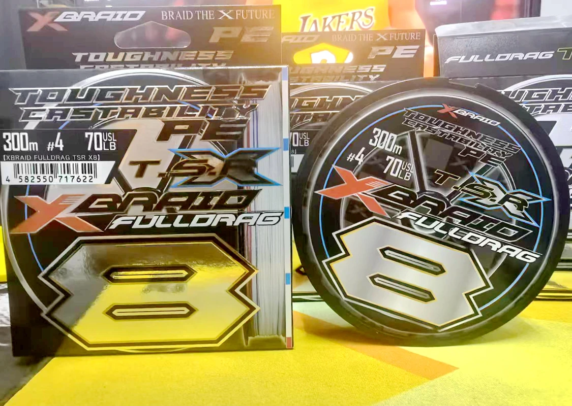 Original YGK X-BRAID FULLDRAG TSR X8 Fishing Line 100m/300m Japan PE Fishing Line 60LB/70LB/90LB/100LB/120LB/140LB/160LB/180LB