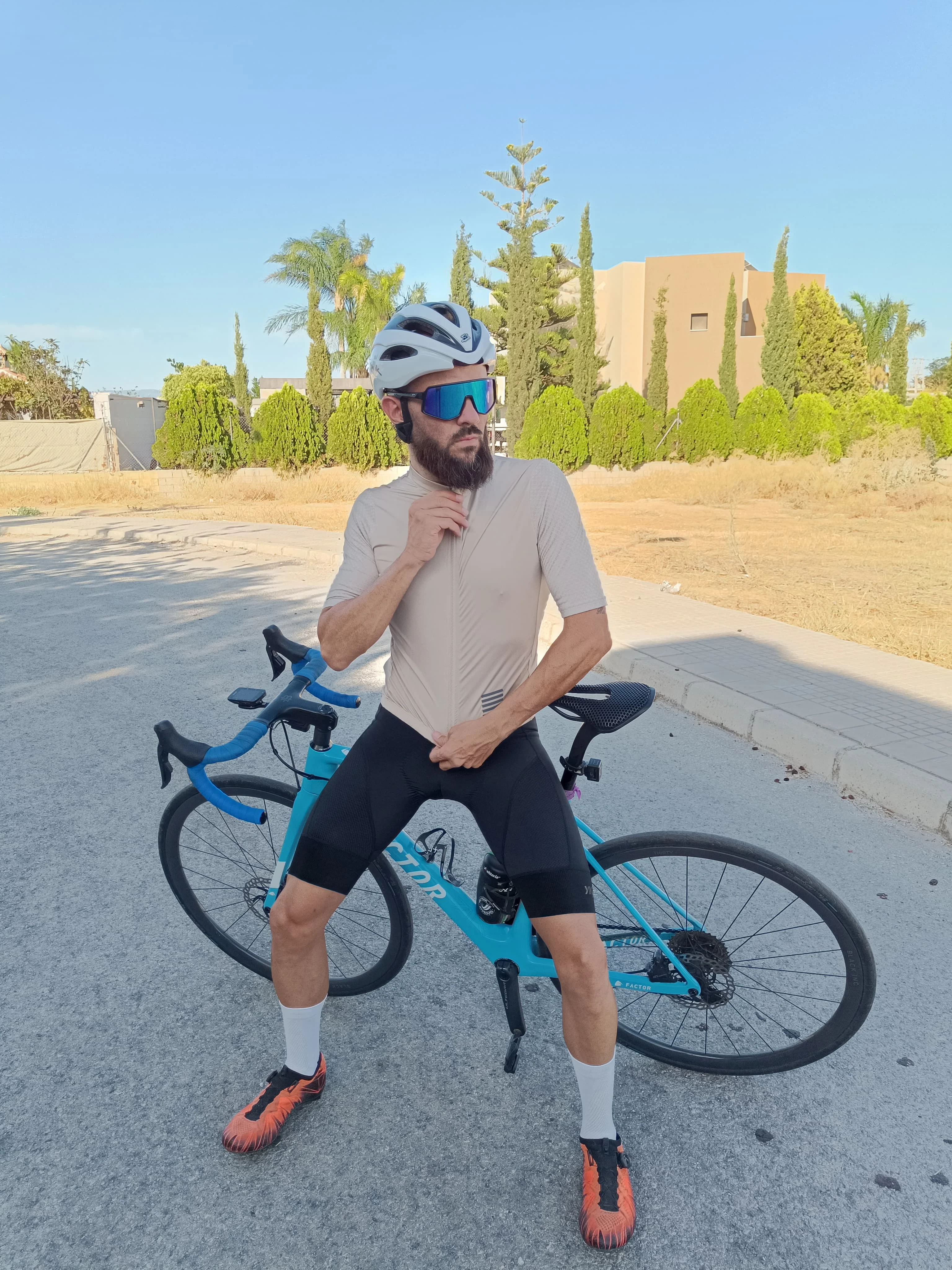 YKYWBIKE Summer Men's Cycling Set Cycling Jersey Bib Shorts Kits Road Bike Clothes Bicycle Clothing Riding Maillot