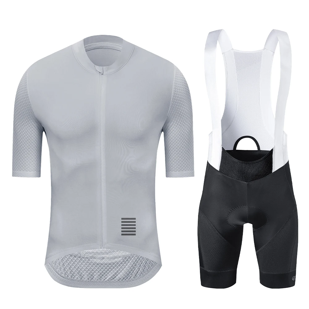 YKYWBIKE Summer Men's Cycling Set Cycling Jersey Bib Shorts Kits Road Bike Clothes Bicycle Clothing Riding Maillot