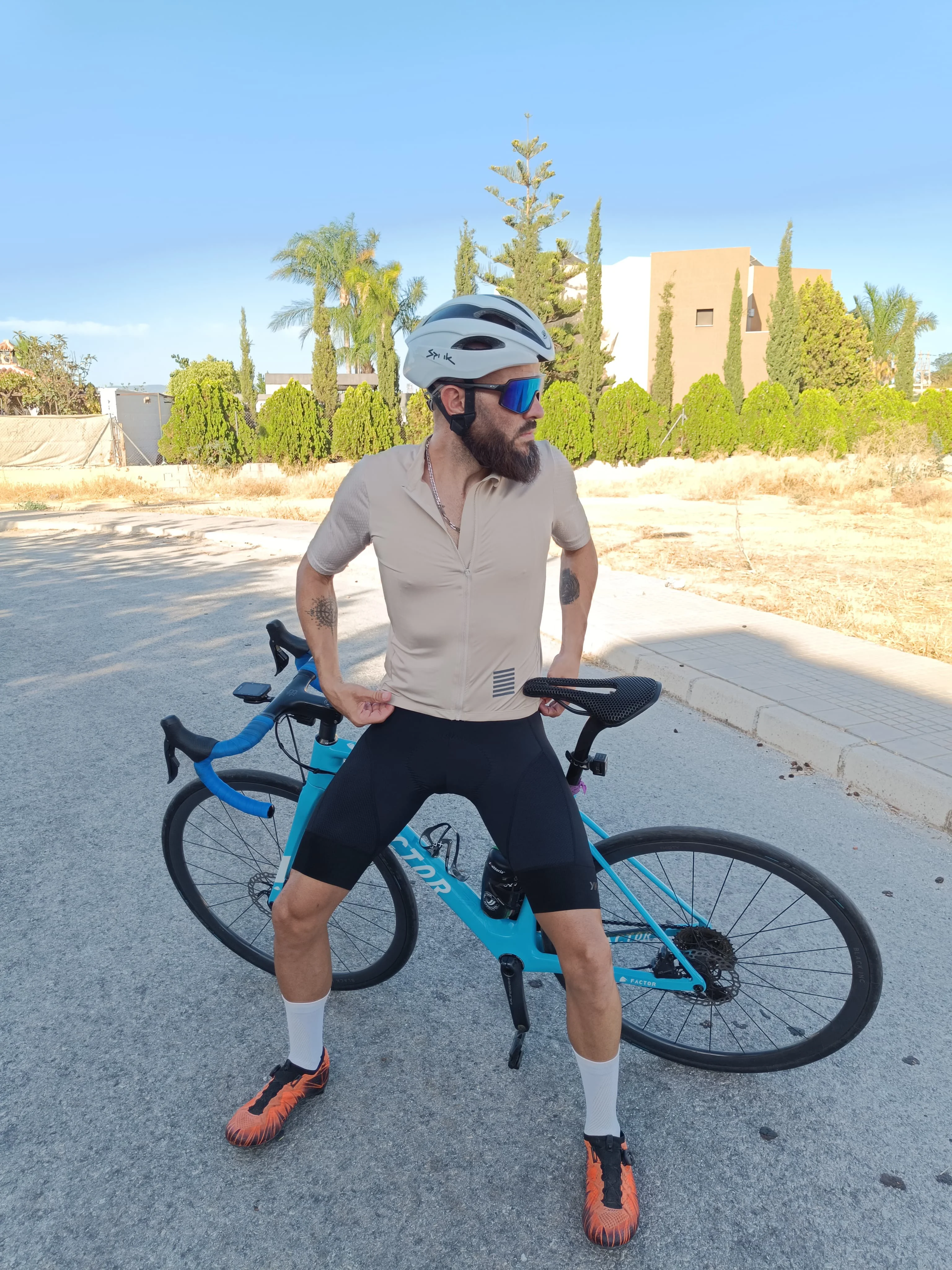 YKYWBIKE Summer Men's Cycling Set Cycling Jersey Bib Shorts Kits Road Bike Clothes Bicycle Clothing Riding Maillot