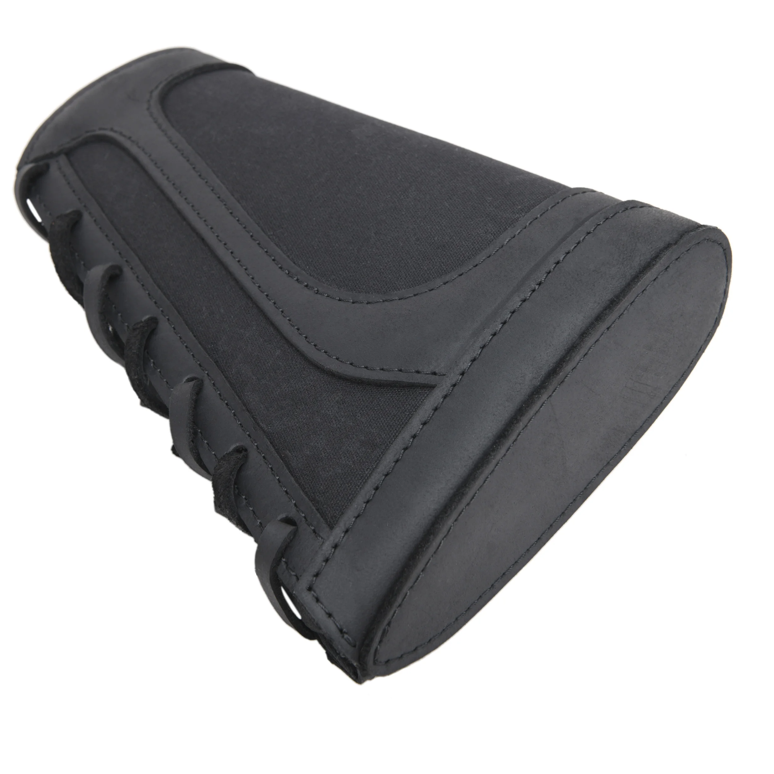 Right Hand Leather Buttstock Canvas Ammo Cartridge Holder Cheek Rest Pad Gun Stock Cover For .308 .45-70 .30-06 .30-30 .22LR