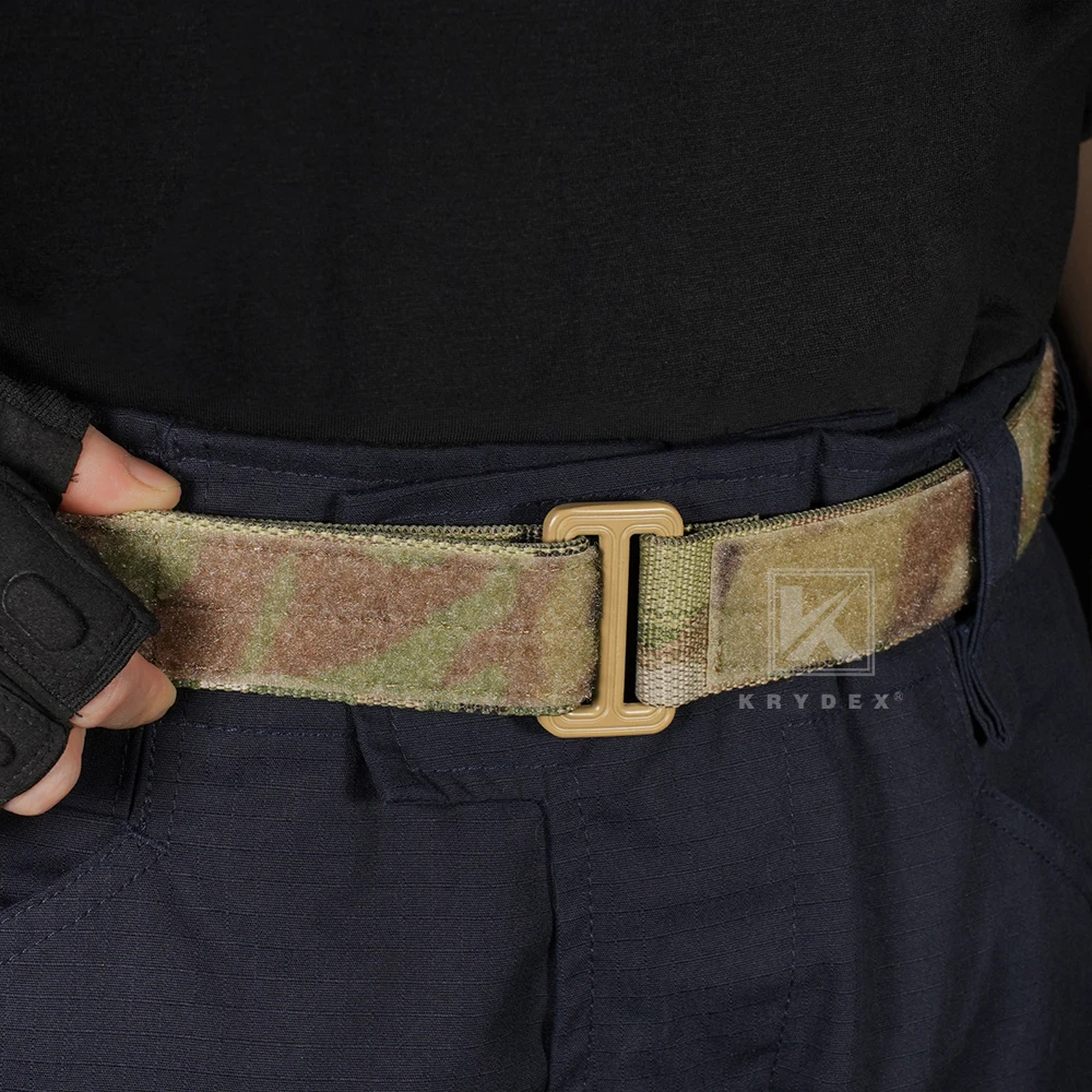 KRYDEX Tactical 1.5" EDC Duty Belt Concealed Carry Base Belt Hook & Loop Inner Belt Men Waist Belt Outdoor Hunting Acessories