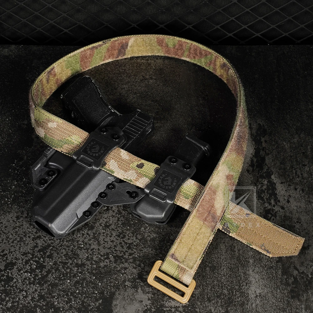 KRYDEX Tactical 1.5" EDC Duty Belt Concealed Carry Base Belt Hook & Loop Inner Belt Men Waist Belt Outdoor Hunting Acessories