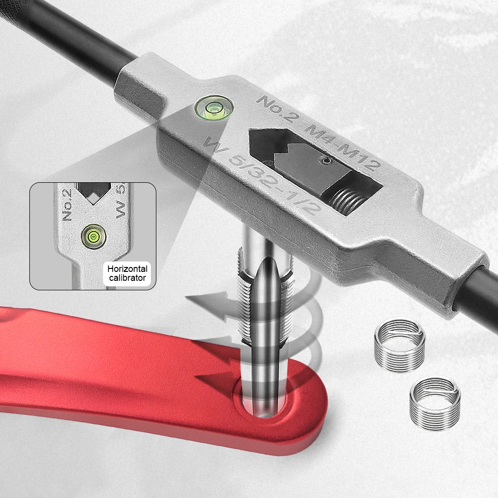 Repair Thread Set 9/16 inch Bicycle thread Tapping device Cycle Crank Saver Kit Pedal Thread Repair Tap universal thread tool