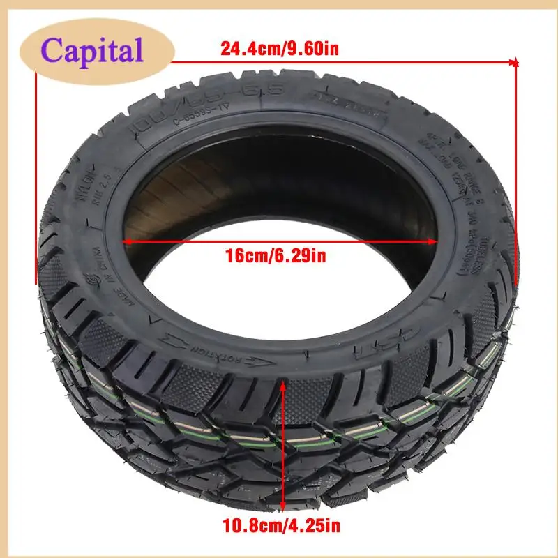 100/55-6.5 Tyre CST Tubeless Tire for Kukirin G4 Wolf King GT PRO Dualtron New Thunder Electric Scooter 90/65-6.5 Upgrade Parts