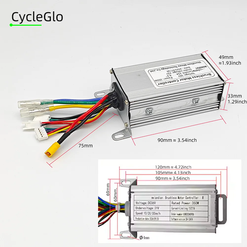36V 350W 15A Electric Scooter Brushless Motor Universal Controller LED Dashboard Display Throttle Kit for Xiaomi M365 E-Scooter