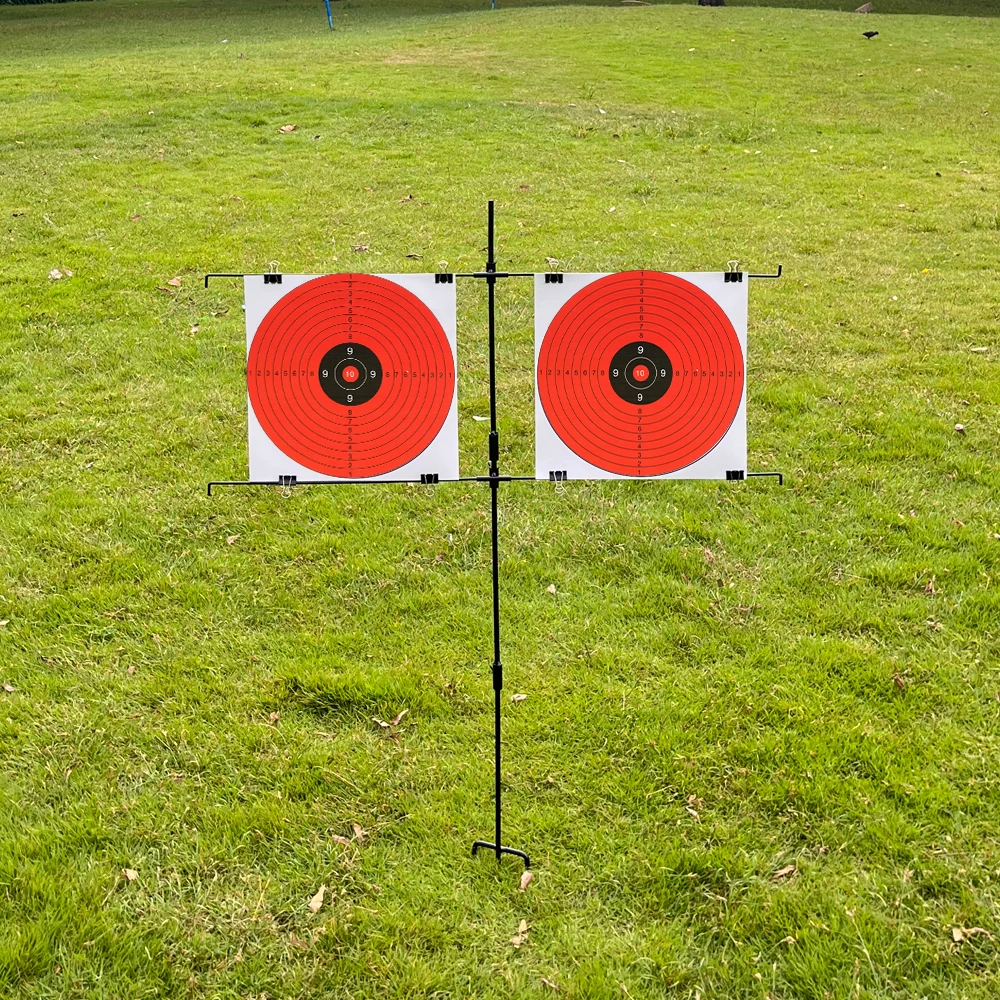 Universal Target Paper Clip, Adjustable Metal Target Paper Holder for Shooting. Does Not Include Target Paper.