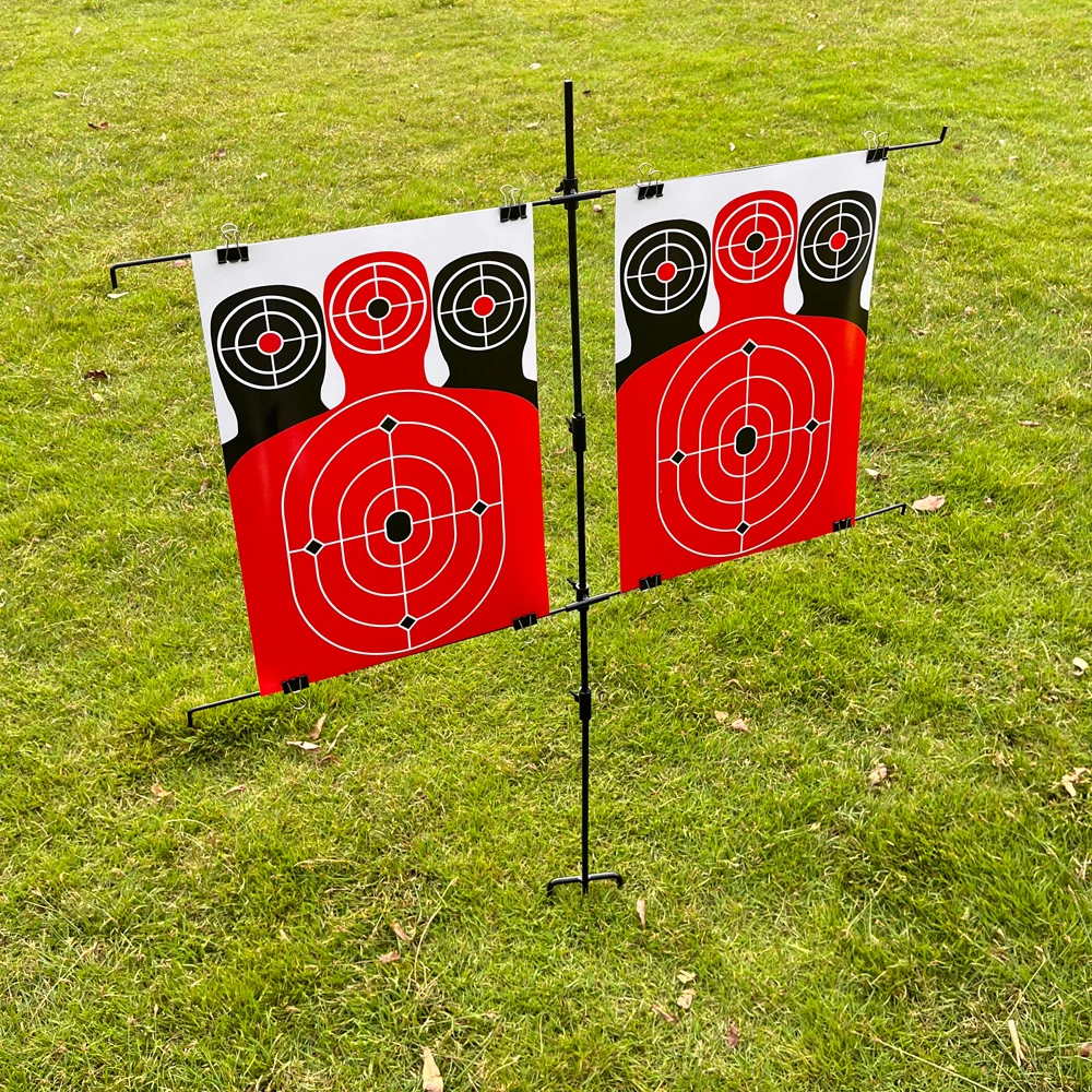 Universal Target Paper Clip, Adjustable Metal Target Paper Holder for Shooting. Does Not Include Target Paper.