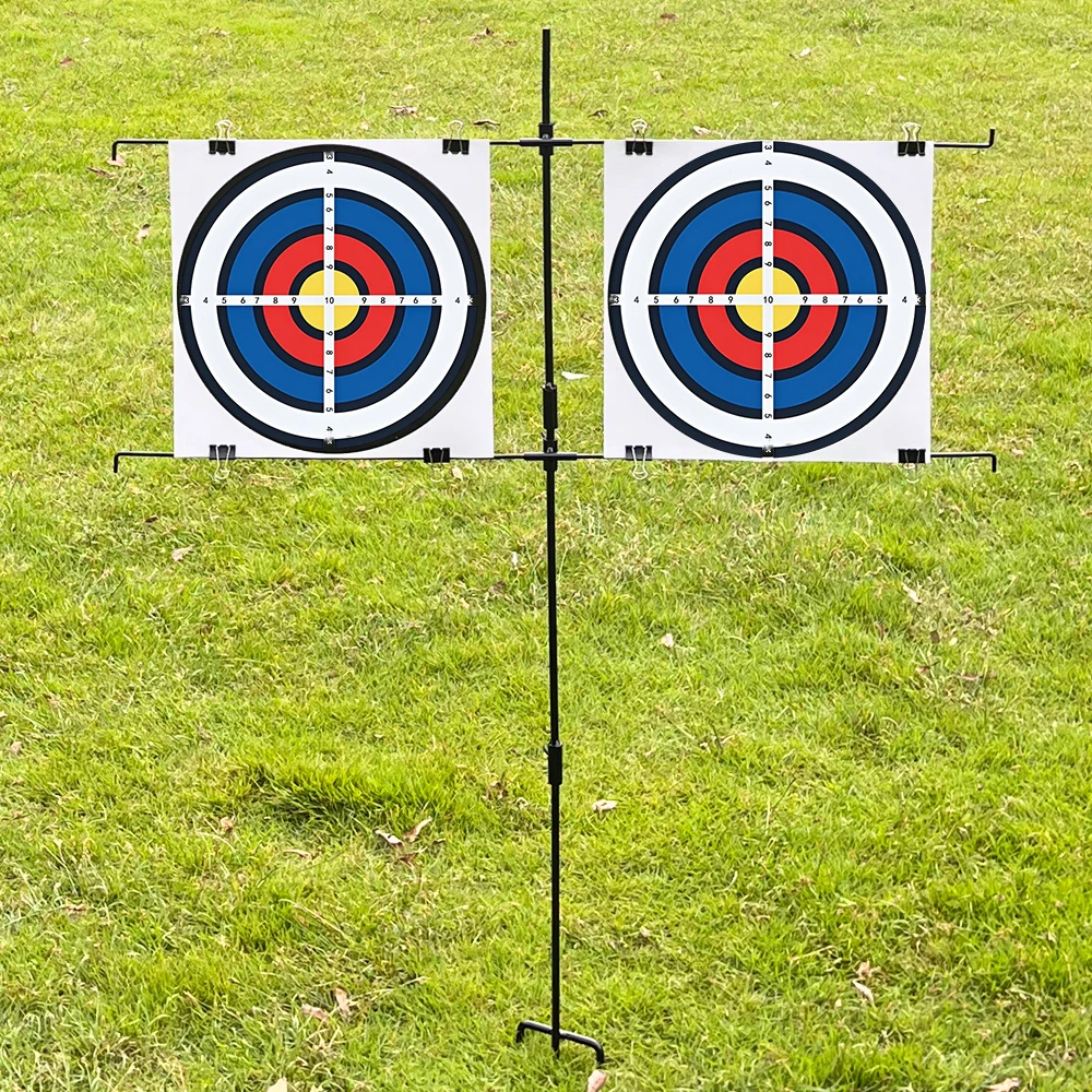 Universal Target Paper Clip, Adjustable Metal Target Paper Holder for Shooting. Does Not Include Target Paper.