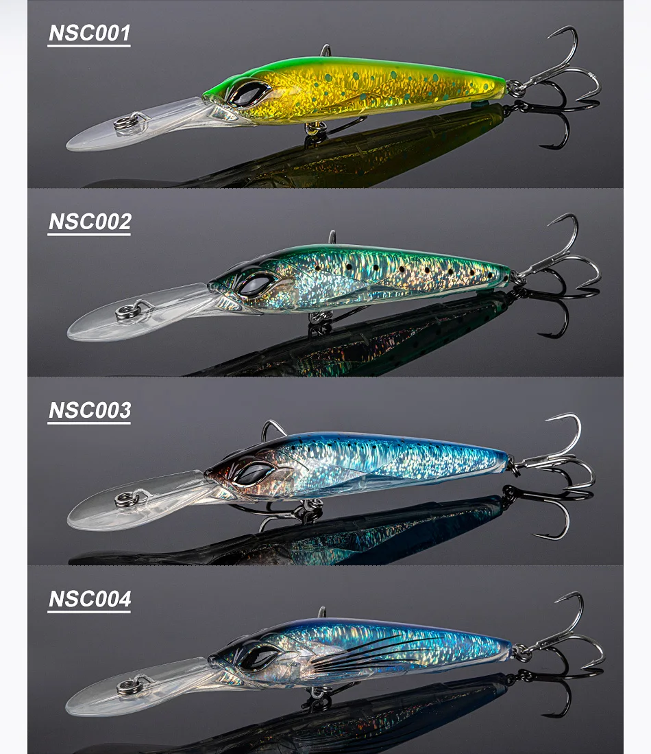 Noeby 180mm,90g Trolling Minnow Fishing Lure, Floating Wobbler, Big Game, Artificial Hard Bait for Sea GT Tuna Fishing Lure