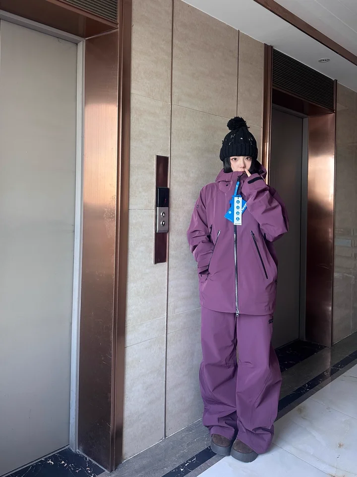 JOHN SNOW 2025 Unisex Professional Snowboard Suit Waterproof Windproof Fully Taped Seams Ski Jacket & Pants for Outdoor Sports