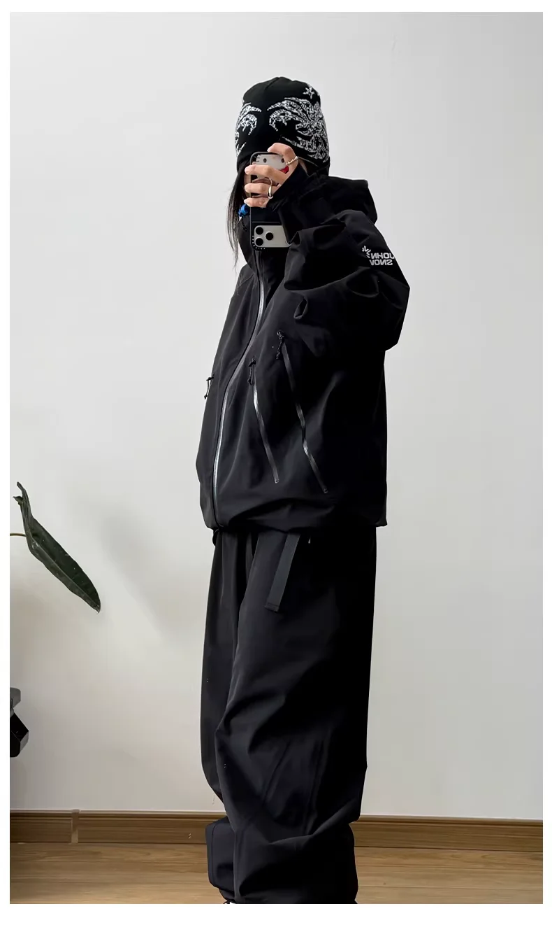 JOHN SNOW 2025 Unisex Professional Snowboard Suit Waterproof Windproof Fully Taped Seams Ski Jacket & Pants for Outdoor Sports