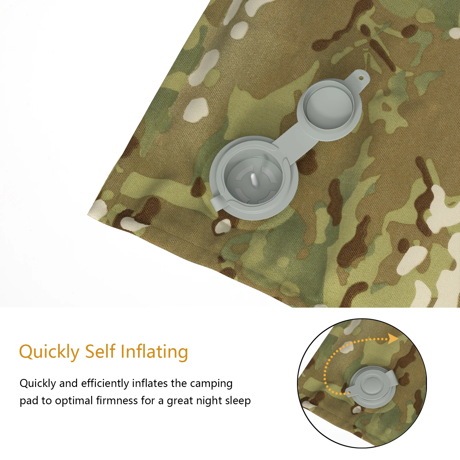 Akmax Military Army Alice Embedded Air Self-Inflating Camp Mat Camouflage
