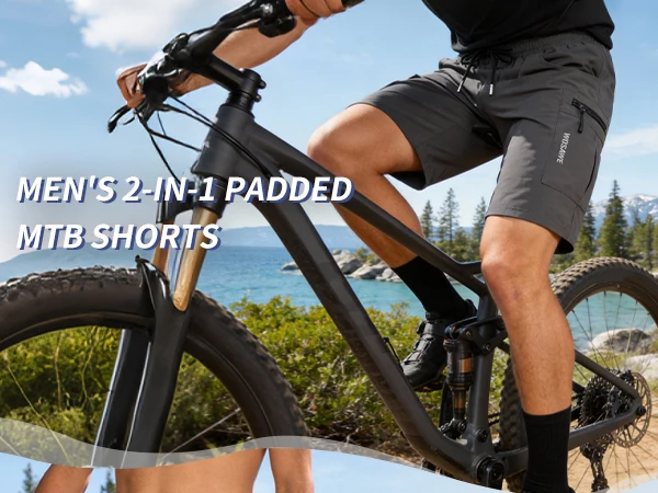 WOSAWE Mountain Bike Shorts Multi-Pockects Quick Dry Loose Fit MTB Racing Motocross Men's Summer Cycling MTB Shorts