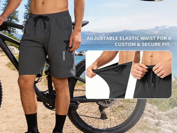 WOSAWE Mountain Bike Shorts Multi-Pockects Quick Dry Loose Fit MTB Racing Motocross Men's Summer Cycling MTB Shorts