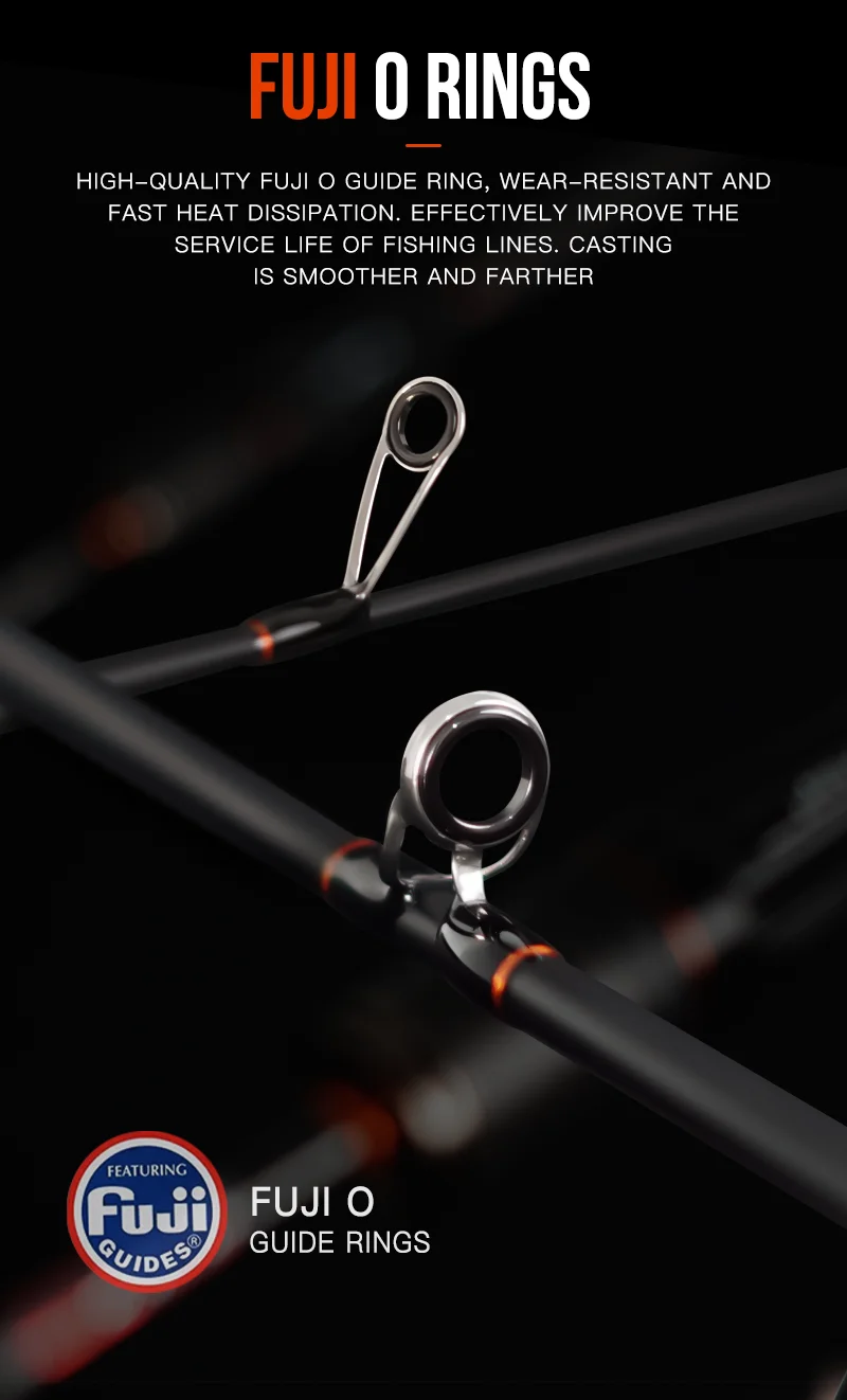 Seasir Black Arrow Spining Baitcasting Fishing Rod Carbon Fiber FUJI O 1.5-1.8m BFS Lure Weight 0.8-10g UL Ultralight Micro Fish