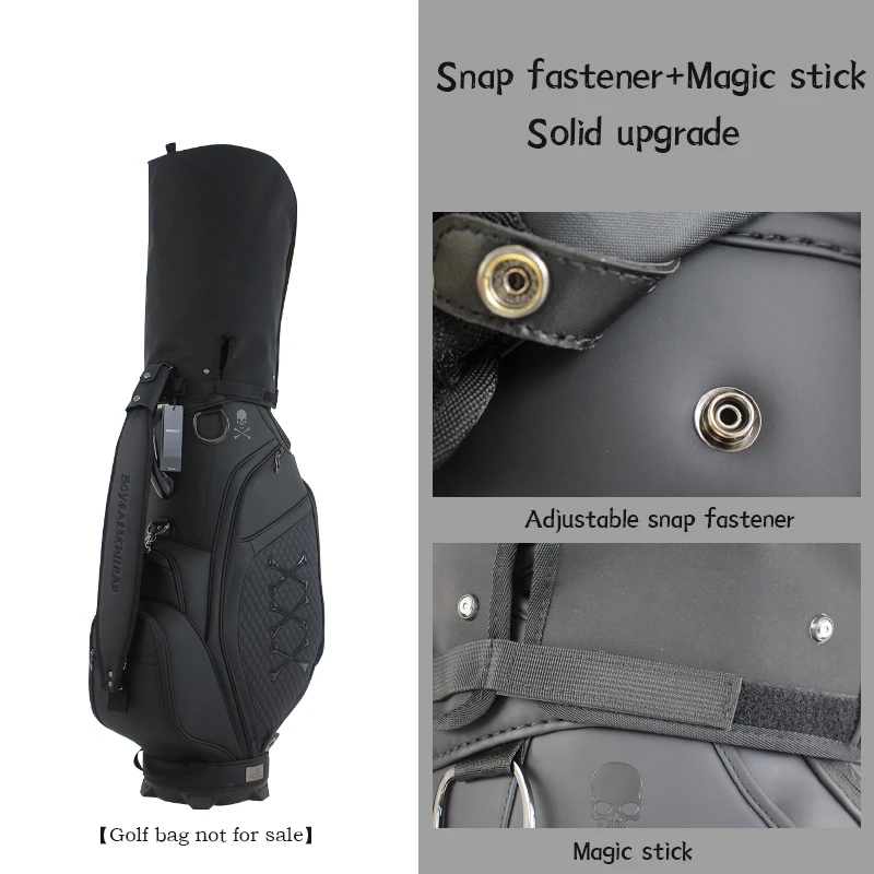Golf Accessories, Golf Bag Proof Dust Cover, Golf Bag Cap, PU Leather Material