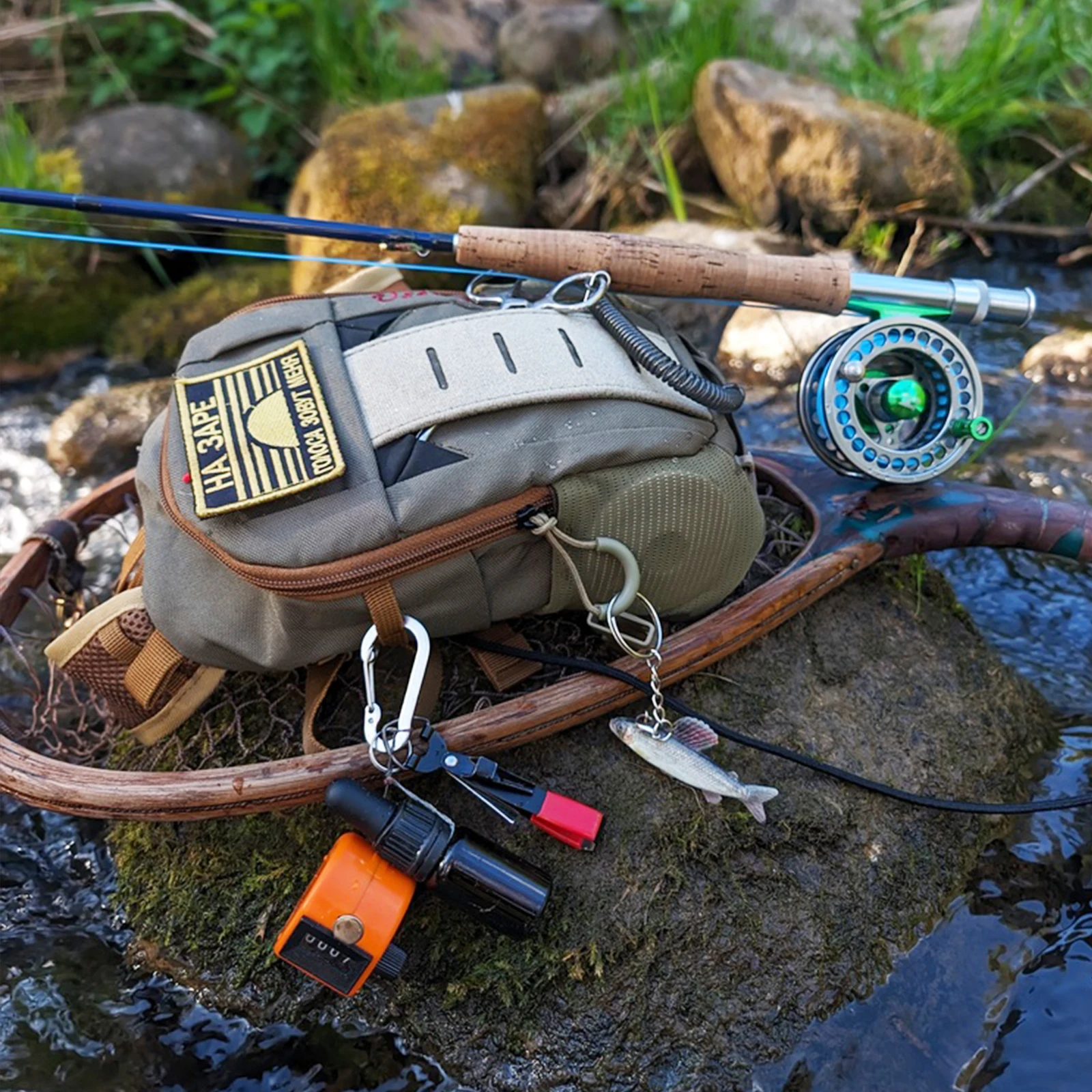 Small Fly Fishing Chest Pack Ultralight Chest Bag Mini Vest Pack Micro Trout Fishing Pouch